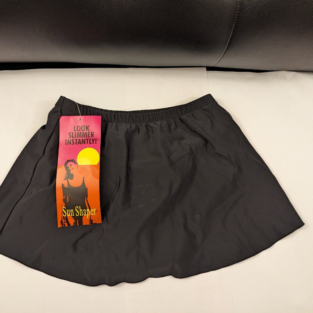 Cherokee Black Swim Skirt  -   NWT Size 10